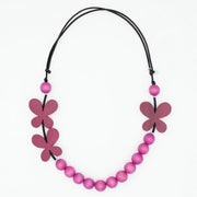 SYLCA Pink Woodland Wings Necklace - SD26N04 - PINK