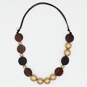 SYLCA Golden Birch Statement Necklace