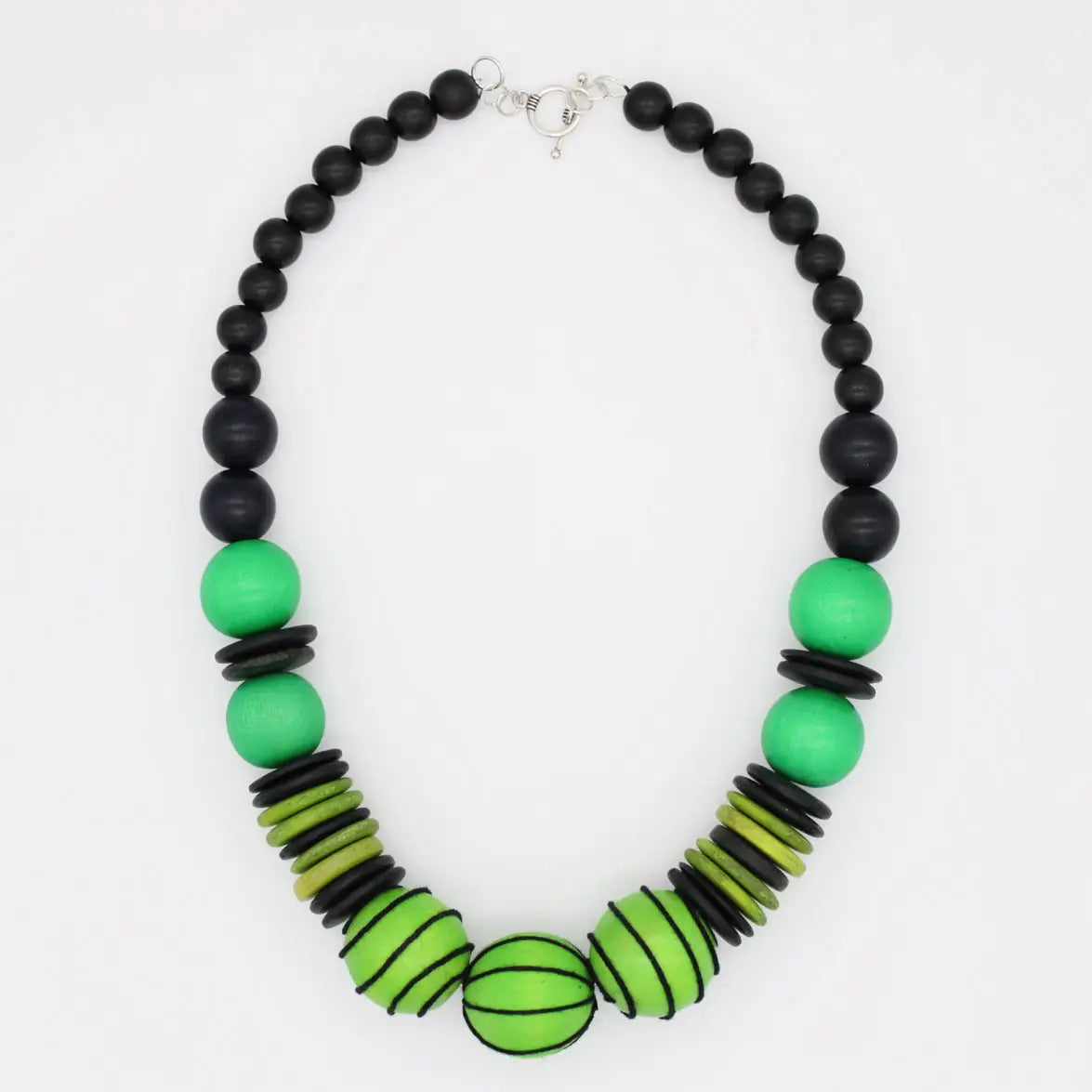 SYLCA Green Elowen Bead Necklace - SD25N53 - GREEN