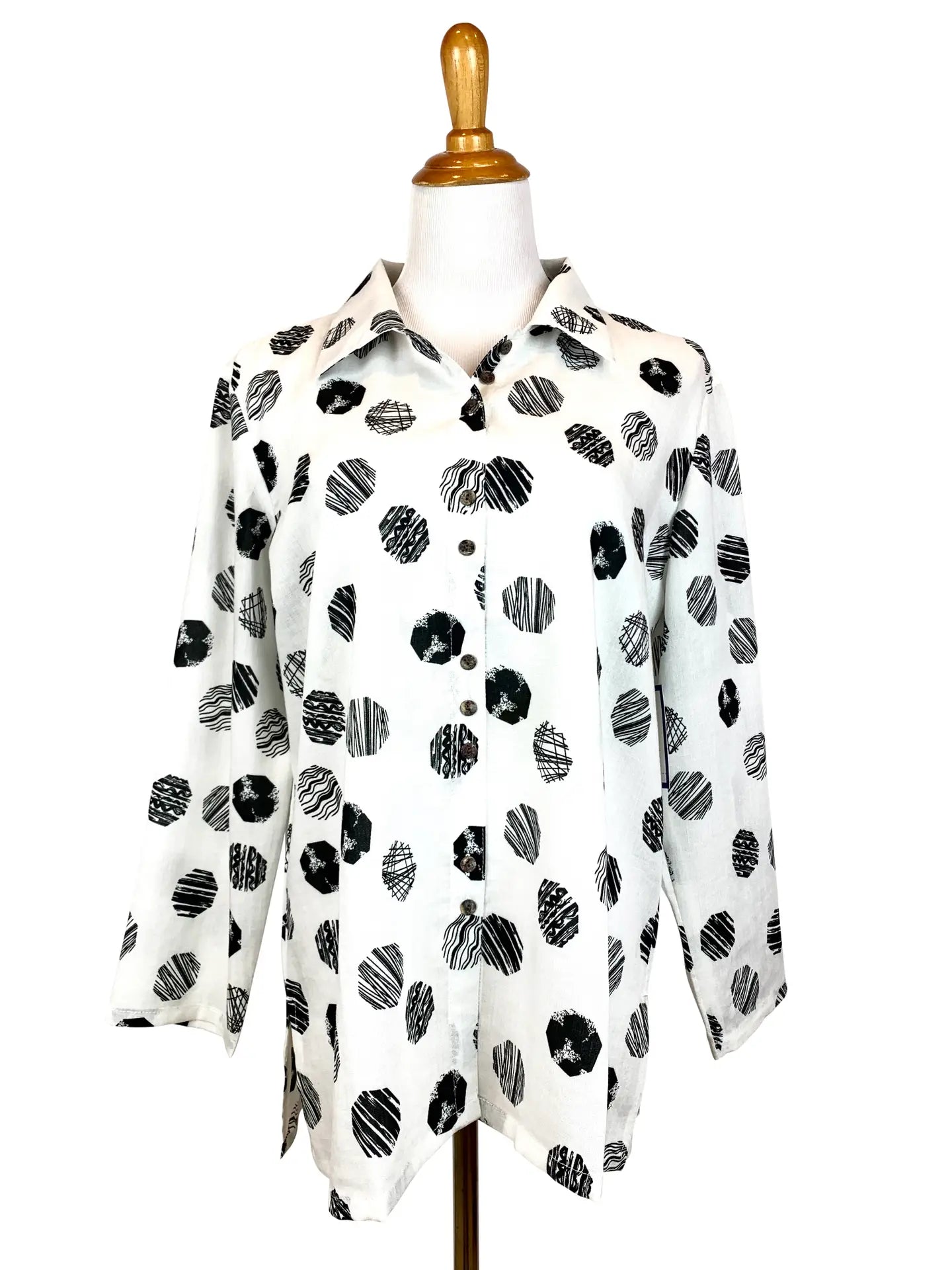 Fridaze AA59 - Fun Buttons Linen Shirt