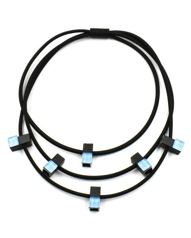 CHRISTINA BRAMPTI NECKLACE - CB-CUBIC 2393N BABY BLUE