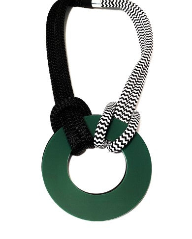 CHRISTINA BRAMPTI NECKLACE - CB-1914S OLIVE GREEN