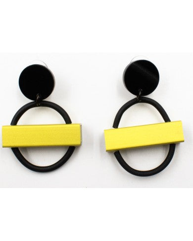 CHRISTINA BRAMPTI EARRINGS - CB-MET S1542L CHARTREUSE