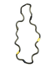 CHRISTINA BRAMPTI NECKLACE - CB-MESH 2077K BLACK/GOLD