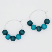 SYLCA Aqua Hoop Dangle Earring