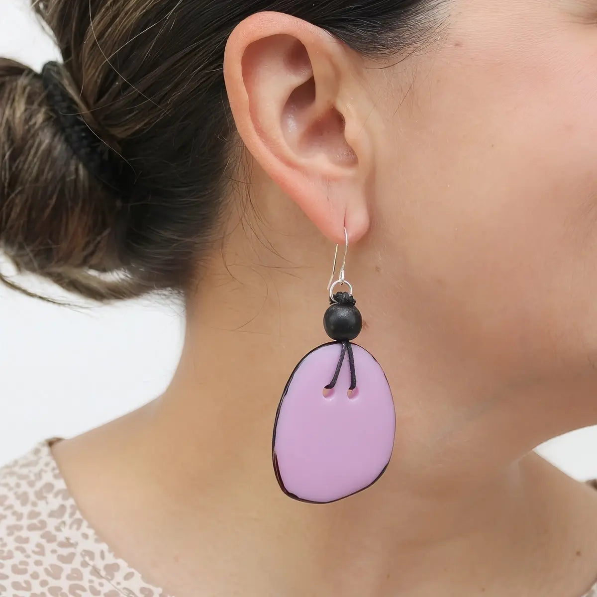 SYLCA Lilac Petal Pop Resin Earrings - SD26E07 - LILAC