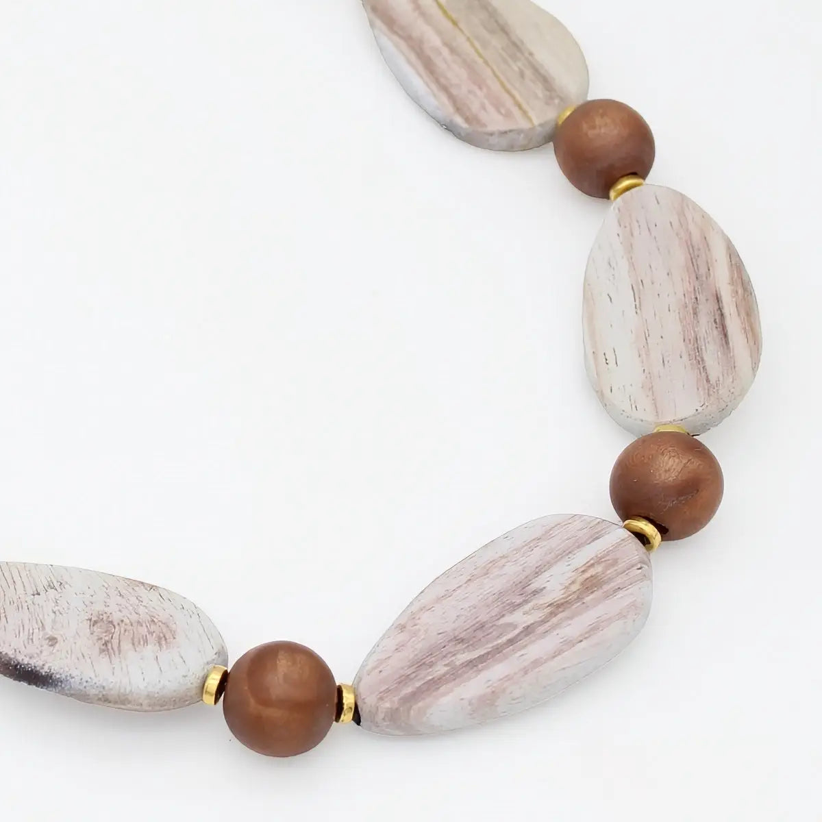 SYLCA Natural Driftwood Statement Necklace - SD25N58 - NATURAL