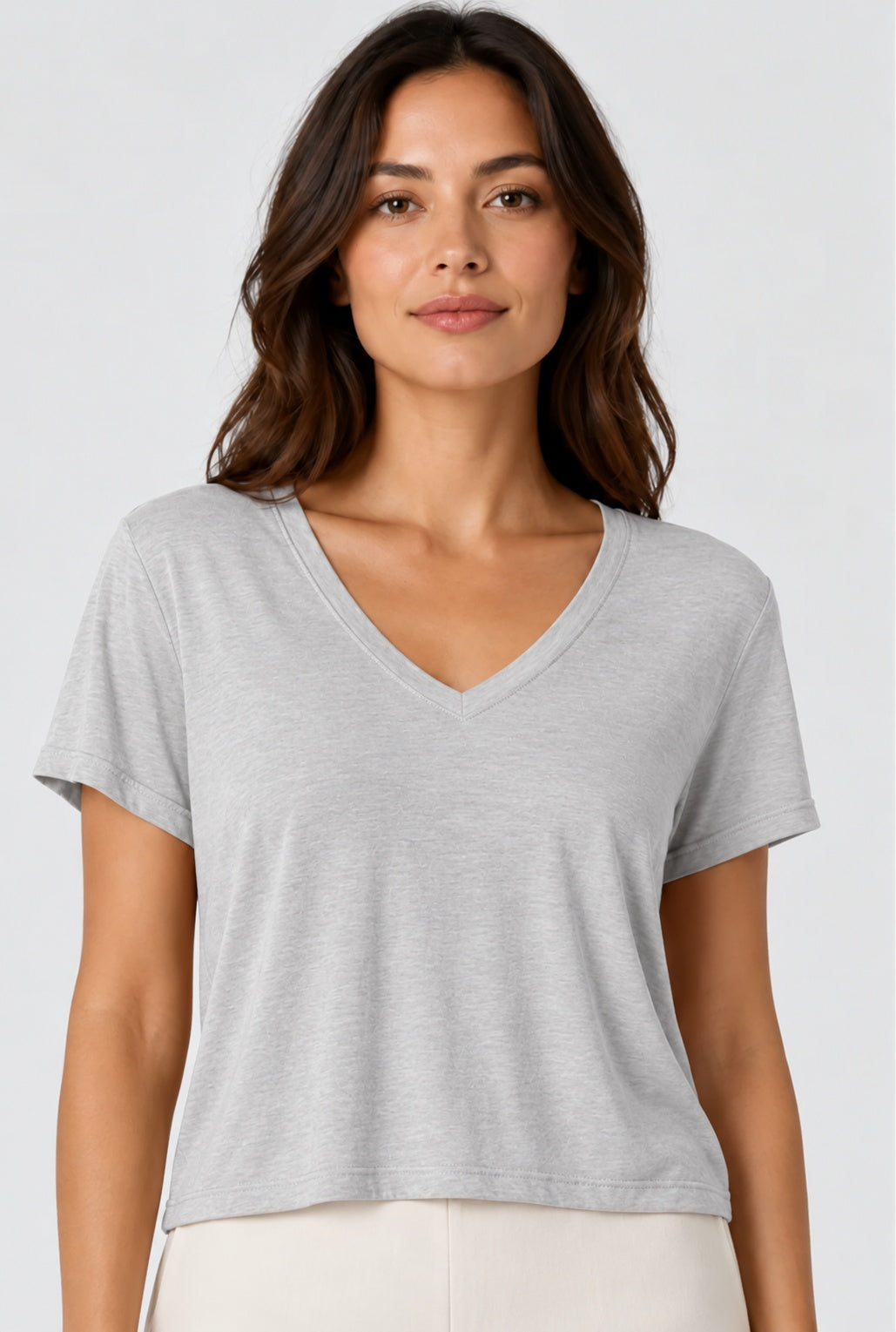 Prairie Cotton by CMC Prairie Lux Relaxed V-Neck Top - LX165