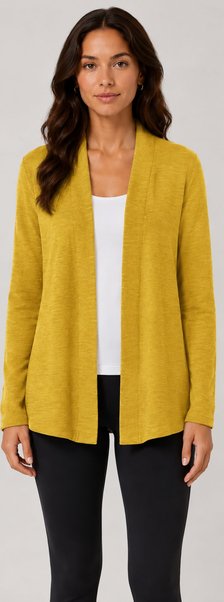 Prairie Cotton by CMC Slub French Terry Open Cardigan - SB595