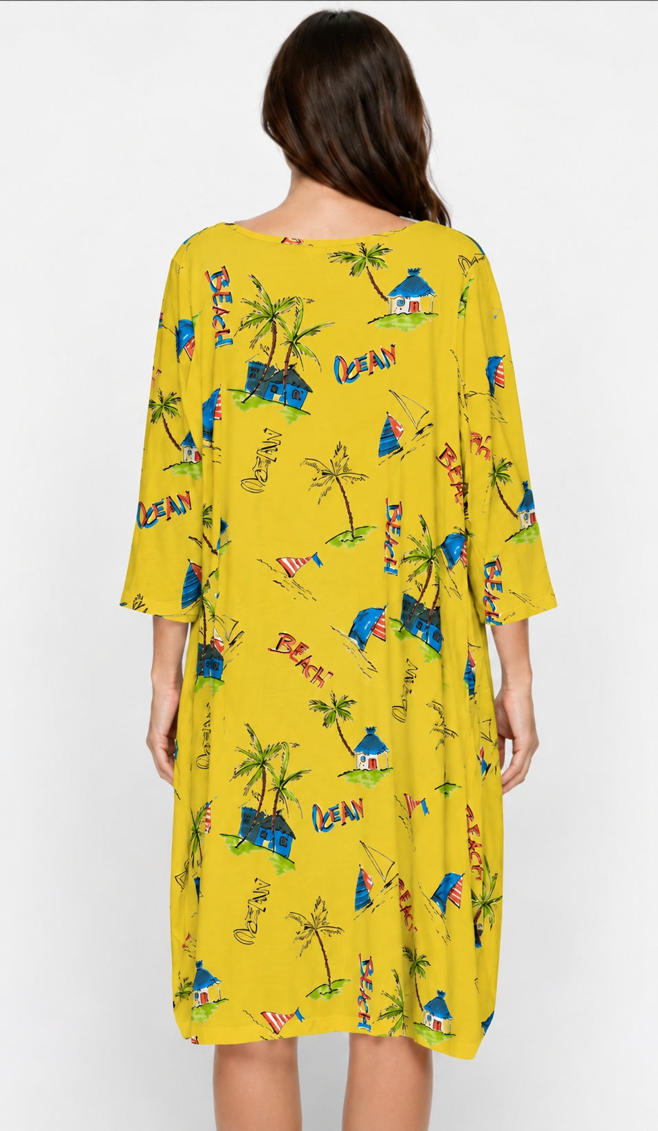 Prairie Cotton by CMC Printed Tulip Dress - OC956/P - JERSEY OCEAN CARIBE
