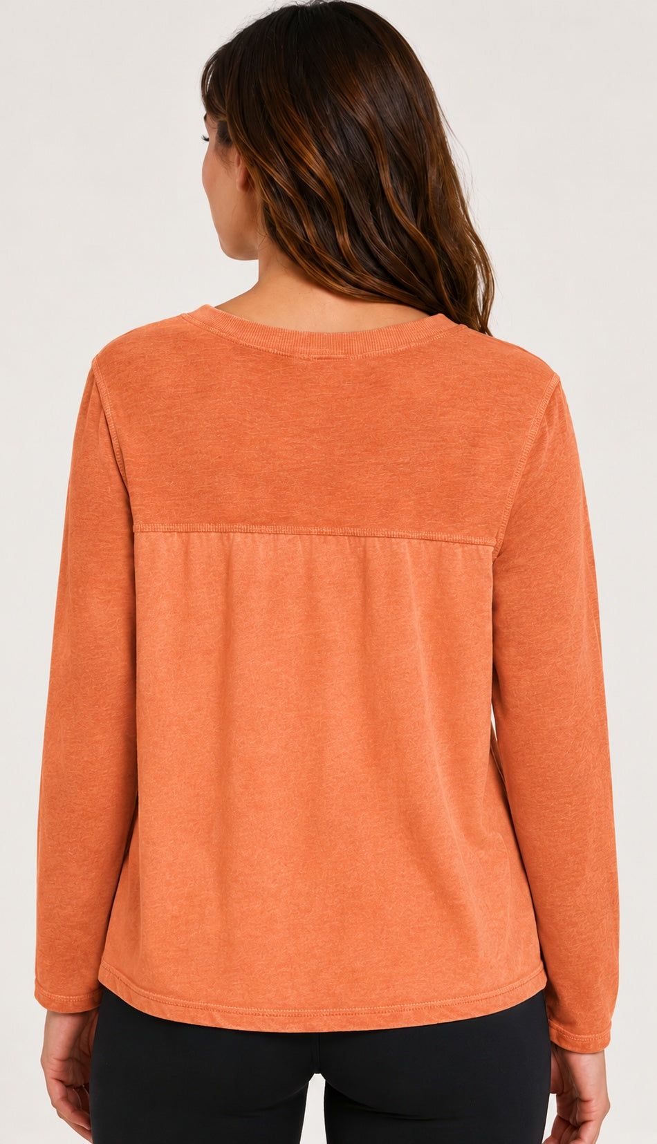 Prairie Cotton by CMC Heather Stretch Terry Contrast Crew Sweatshirt - HST706