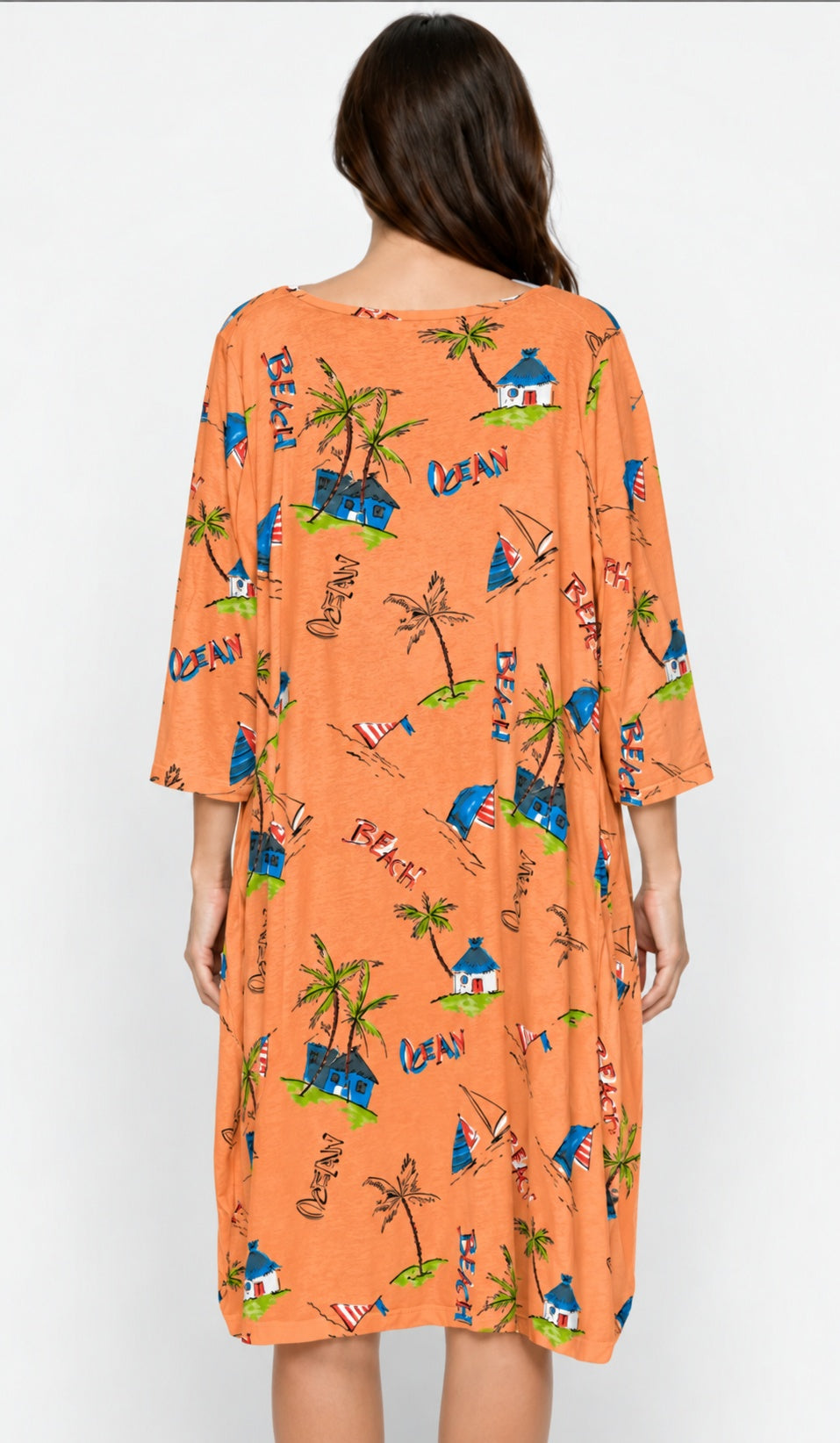 Prairie Cotton by CMC Printed Tulip Dress - OC956/P - JERSEY OCEAN CARIBE