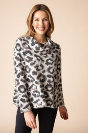 Habitat In The Wild Luxe Leopard Cowl - 60610 - DOVE