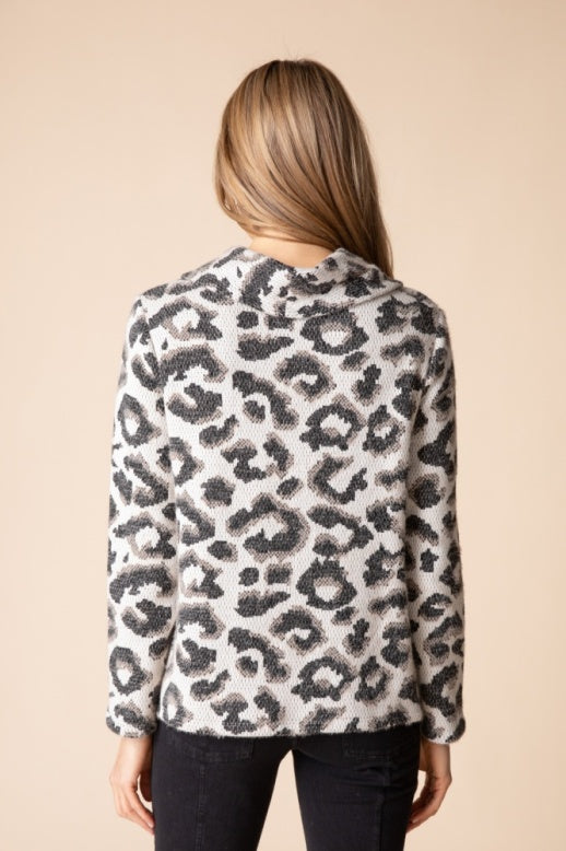 Habitat In The Wild Luxe Leopard Cowl - 60610 - DOVE