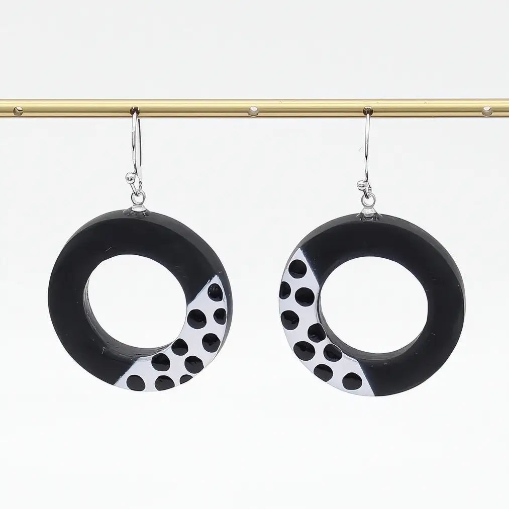 SYLCA Black Inez Earrings - LS25E10 - BLACK