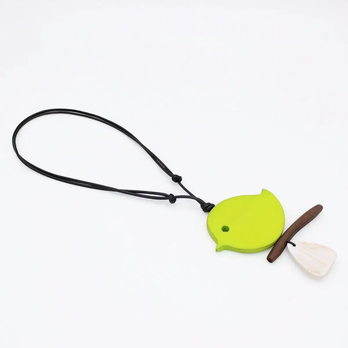 SYLCA Lime Robin On A Branch Necklace - DW22N05 - LIME