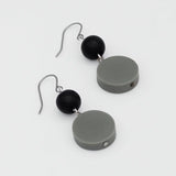 SYLCA  Gray Duo Dangles Earring