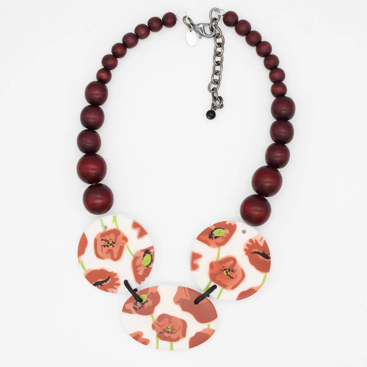 SYLCA Brown Poppies Choker Necklace - SD26N29 - POPPIES
