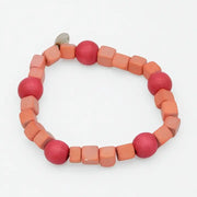 SYLCA Peach Simply Square Stretch Bracelet - SD26B01 - PEACH