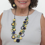 SYLCA Yellow Circle Cut-Out Necklace