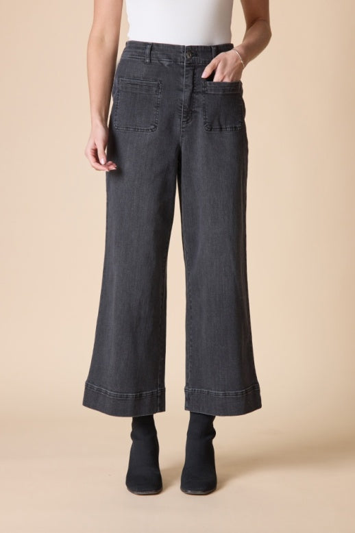 Habitat Stretch Denim Refreshed Ankle Jean - 11461 - BLACK DENIM (NOT MEDIUM DENIM)