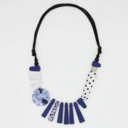 SYLCA Blue and White Eclectic Necklace