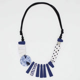 SYLCA Blue and White Eclectic Necklace