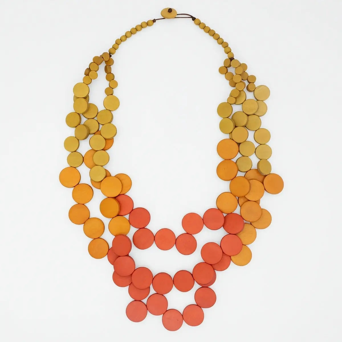 SYLCA Spiced Sunrise Ombre' Bead Necklace
