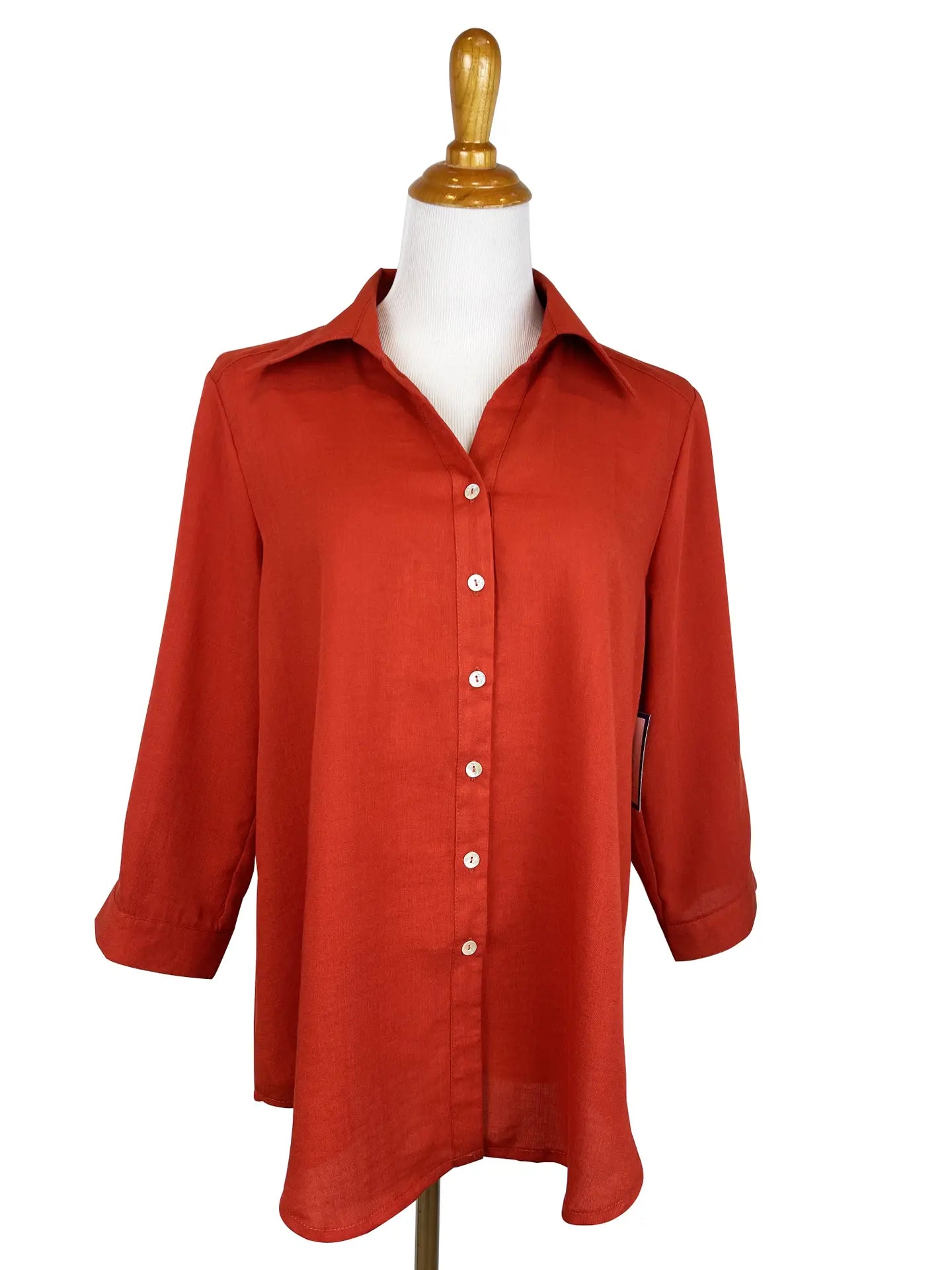 Fridaze AA161 - Short Tuxedo Linen Shirt