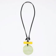 SYLCA Lime Palms Statement Pendant