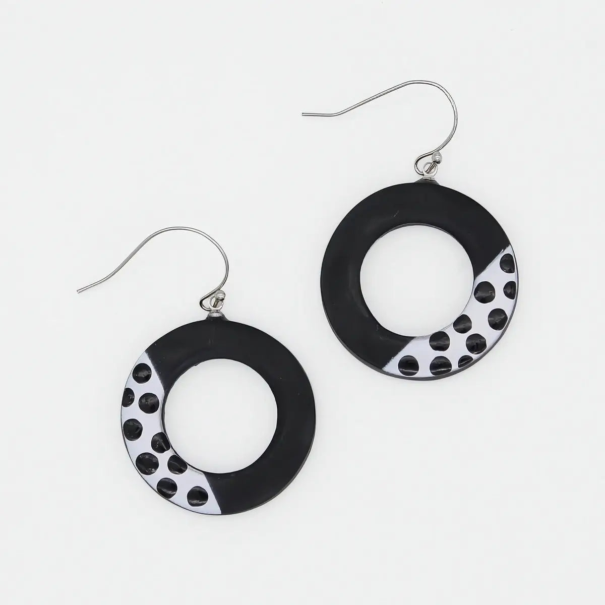 SYLCA Black Inez Earrings - LS25E10 - BLACK