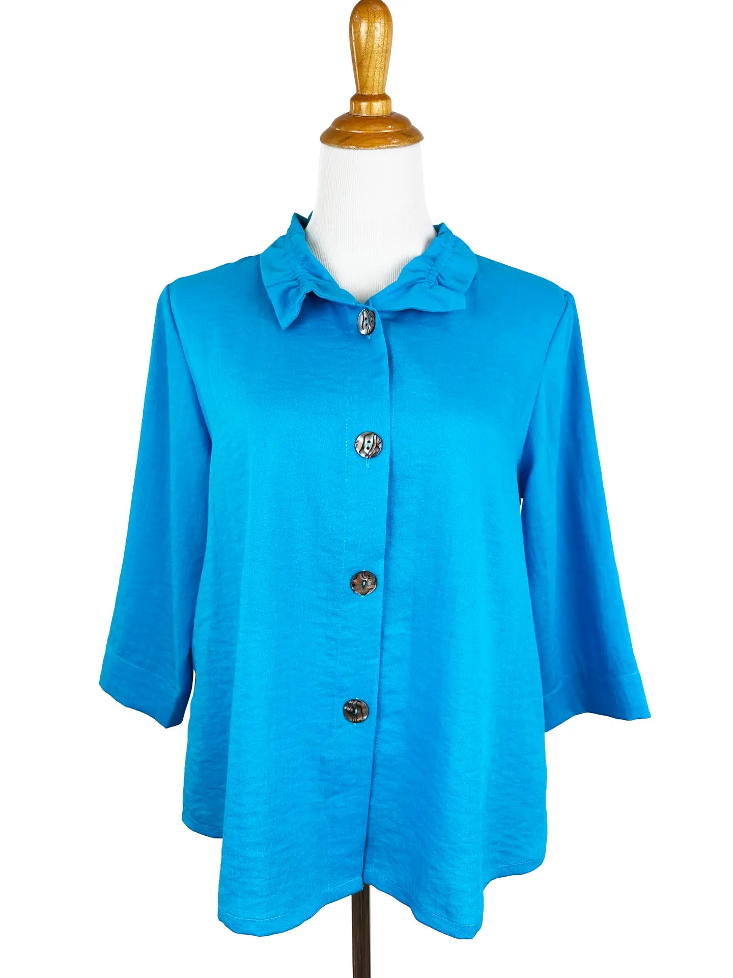 Fridaze AA311 - Flora Linen Jacket w/ Wire Collar