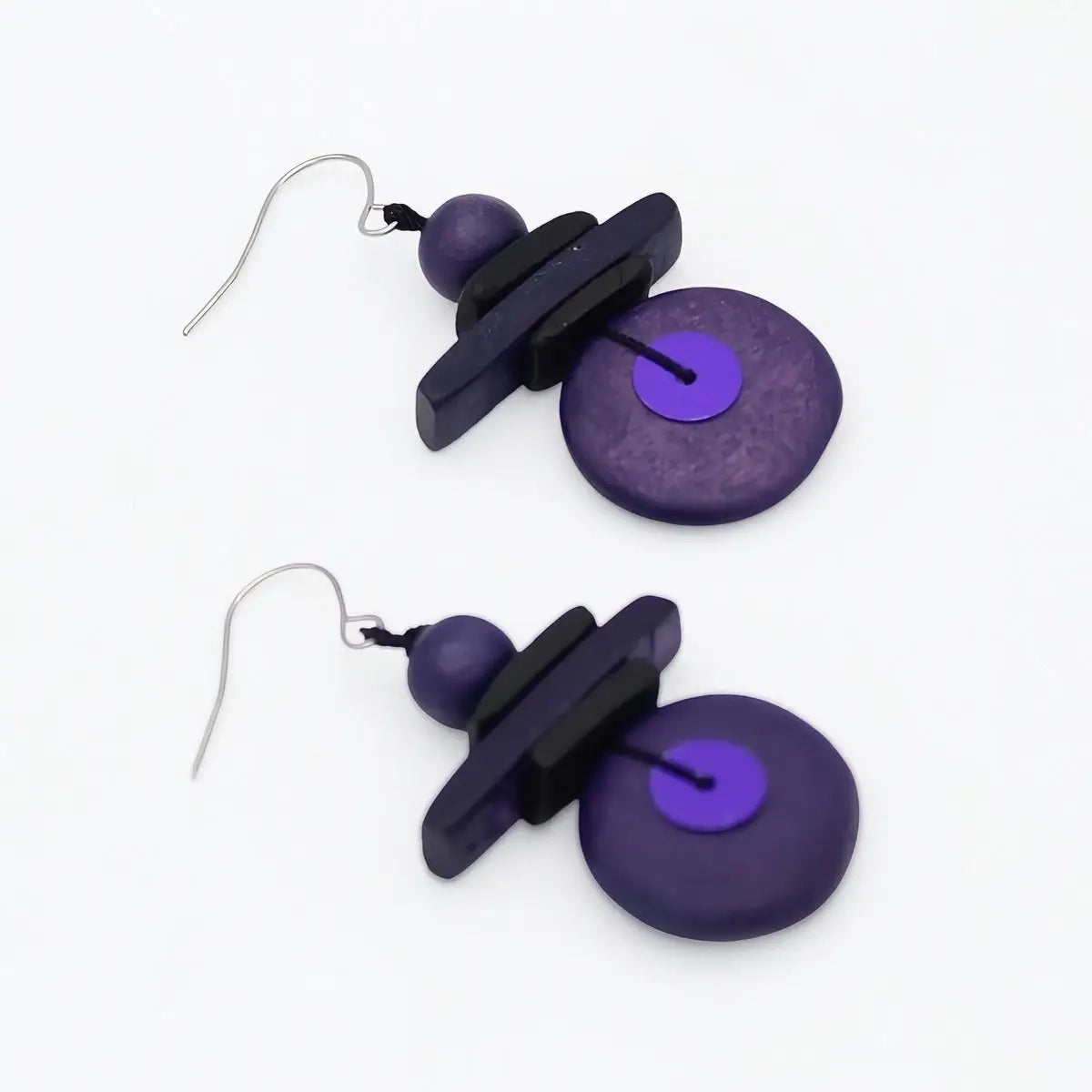 SYLCA Assuta Purple Drop Earrings - BP25E01 - PURPLE