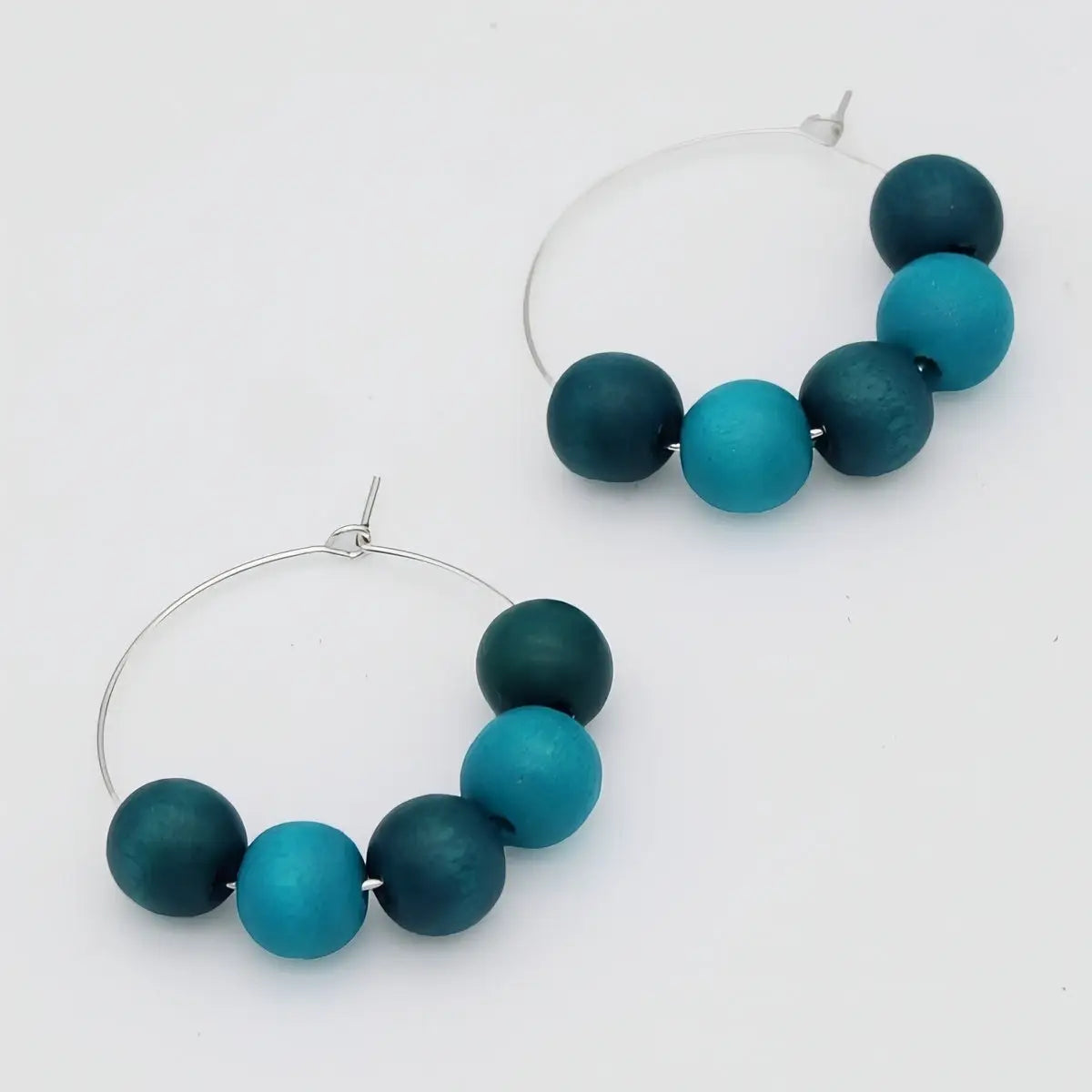 SYLCA Aqua Hoop Dangle Earring