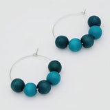 SYLCA Aqua Hoop Dangle Earring