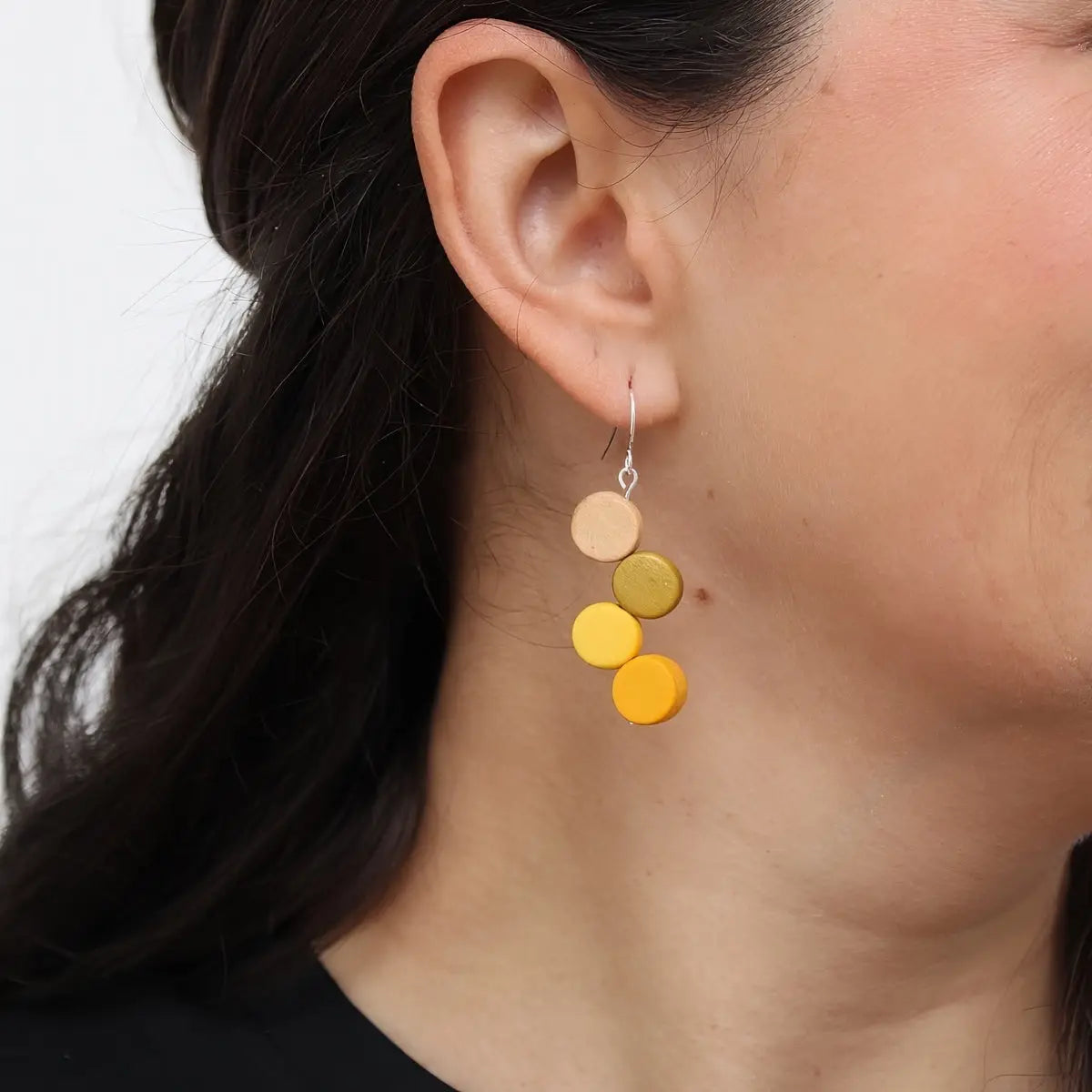 SYLCA Yellow Ombre Eva Dangle Earrings