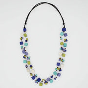 SYLCA Shades of Blue Lia Floating Bead Necklace
