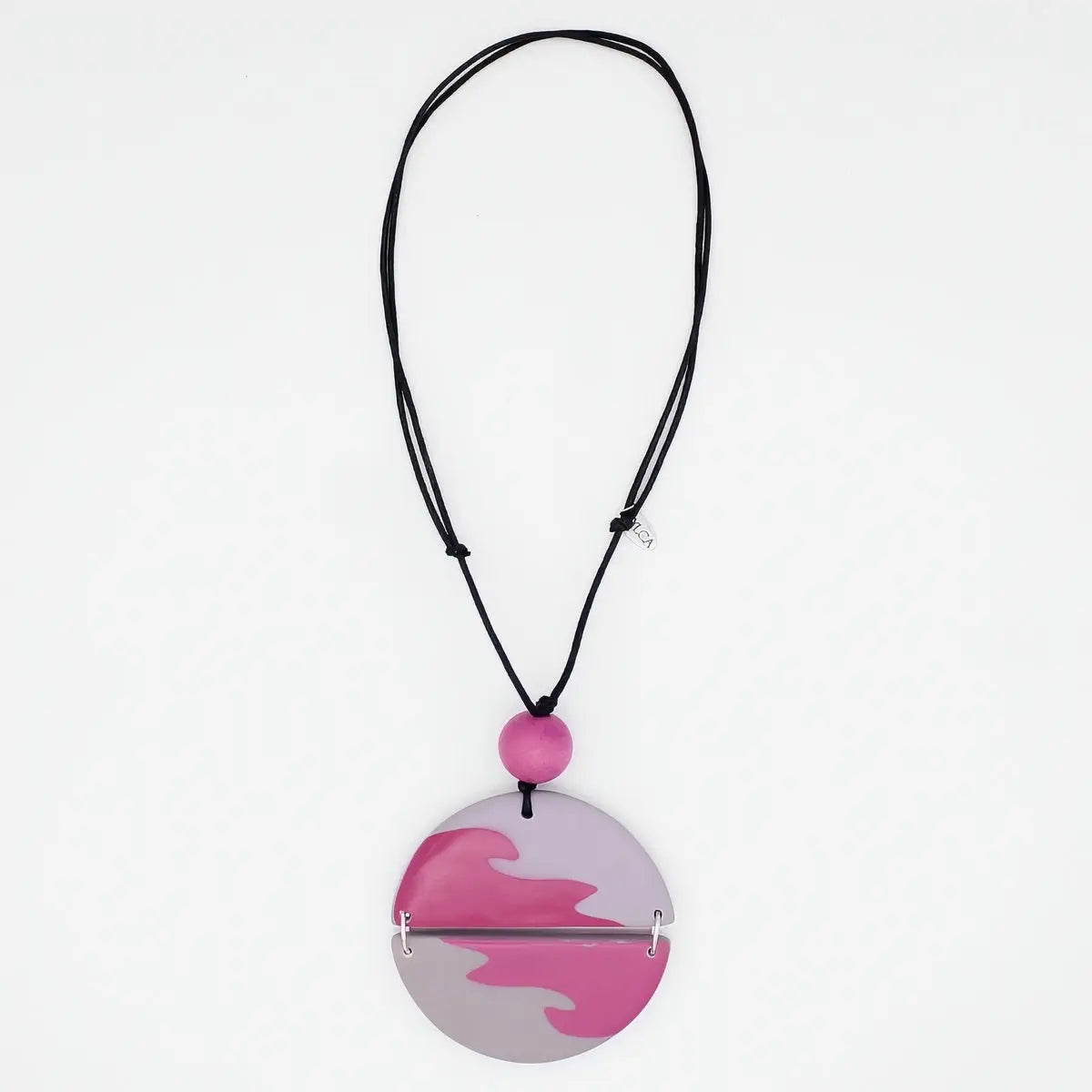 SYLCA Pink Phoebe Artistic Wave Pendant