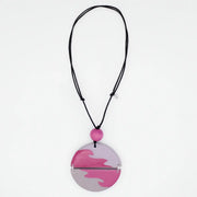 SYLCA Pink Phoebe Artistic Wave Pendant