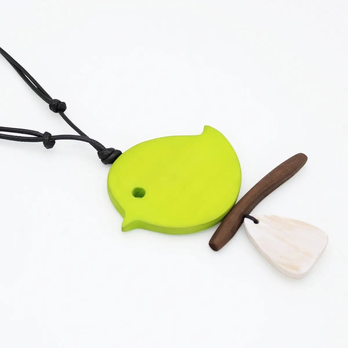 SYLCA Lime Robin On A Branch Necklace - DW22N05 - LIME