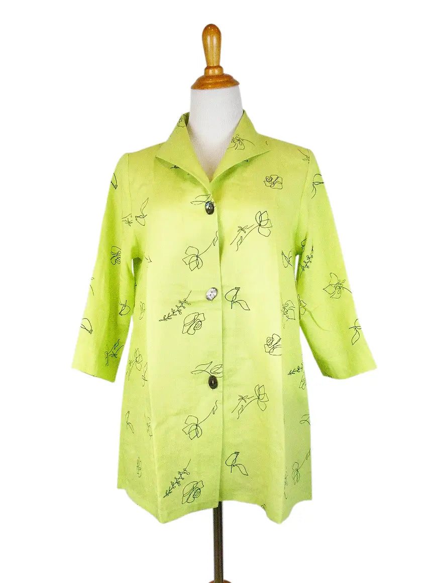 Fridaze AA329 - Gwen Linen Swing Jacket