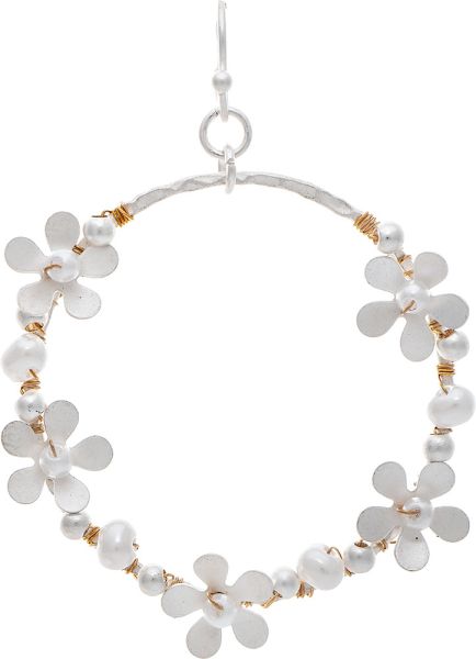 RAIN DC - Silver Ring Around the Posy Flowers Earring