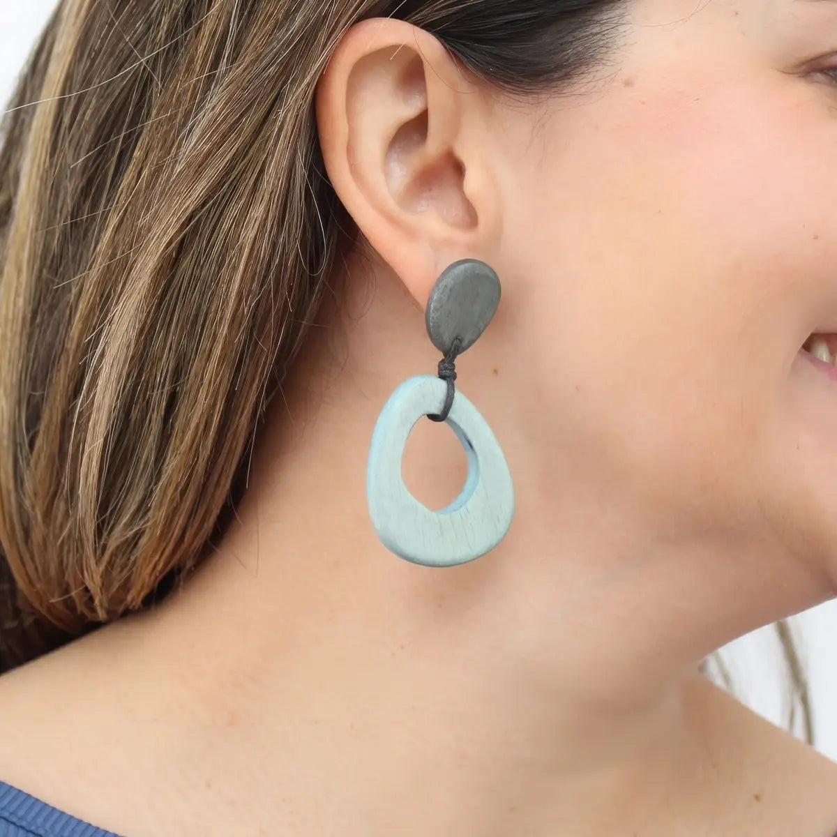 SYLCA Blue Sage Drop Earrings