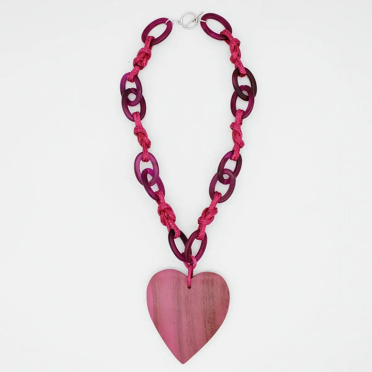 SYLCA  Pink Heartstrings Statement Necklace