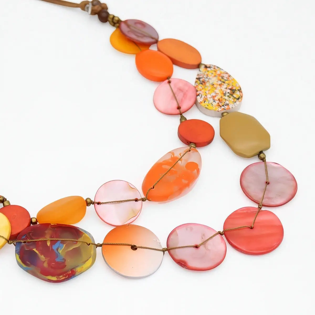 SYLCA Orange Island Nomad Dual Strand Necklace