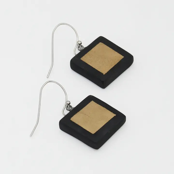 SYLCA Mira Verde Earrings - LS25E24 - BLACK