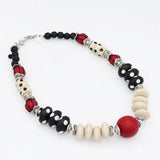 SYLCA Pop of Red Marcella Statement Necklace