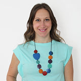 SYLCA Multi Color Heart and Soul Necklace