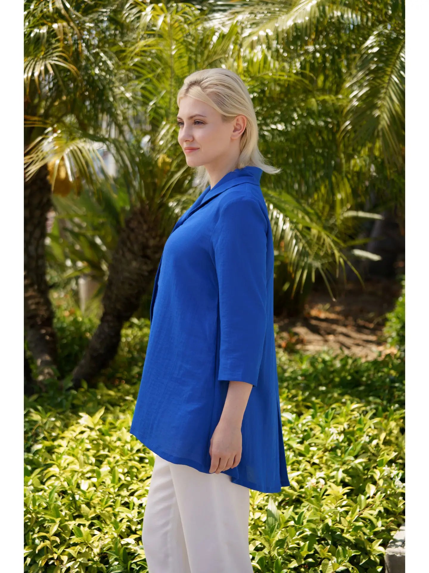 Fridaze AA329 - Gwen Linen Swing Jacket