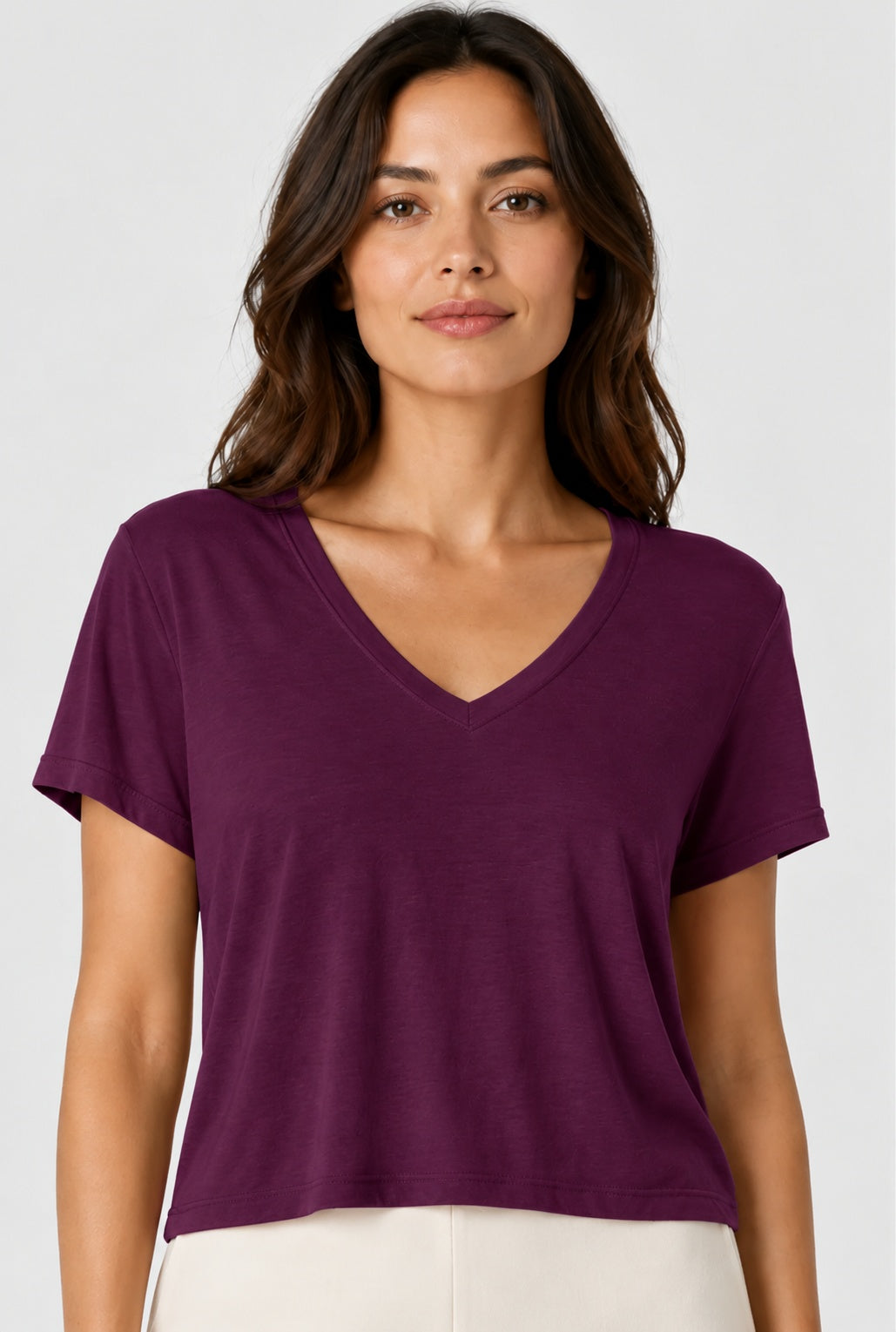 Prairie Cotton by CMC Prairie Lux Relaxed V-Neck Top - LX165